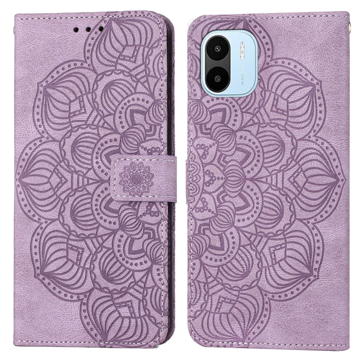 Custodia per cellulare in pelle flip goffrata con mandala, For vivo Y16, For vivo Y22s, For Xiaomi Redmi A1, For Xiaomi 12T / 12T Pro / Redmi K50 Ultra