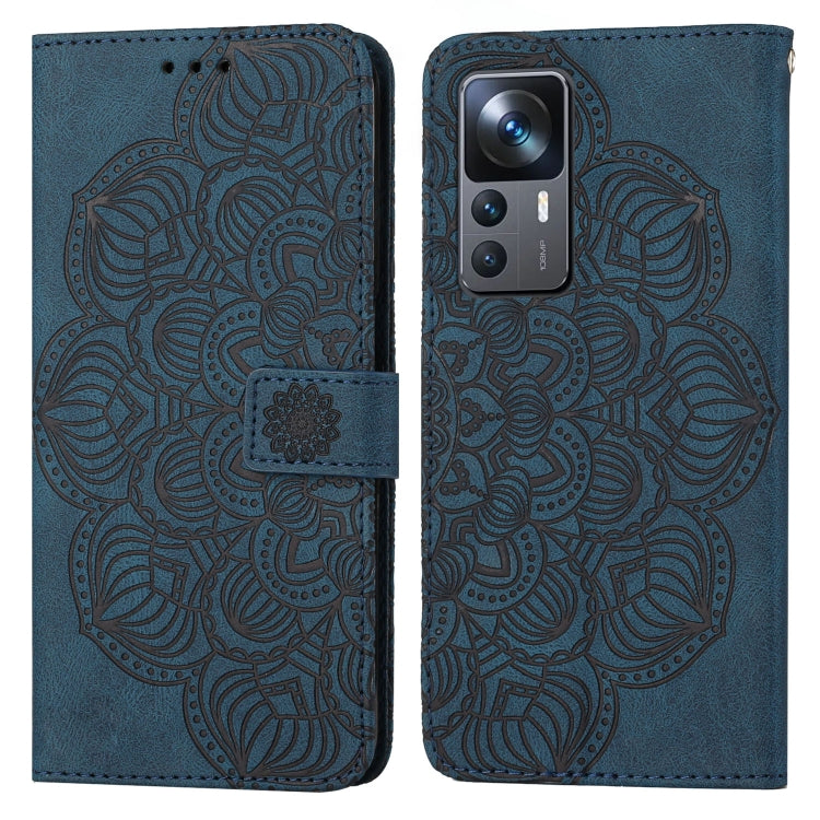 Custodia per cellulare in pelle flip goffrata con mandala, For vivo Y16, For vivo Y22s, For Xiaomi Redmi A1, For Xiaomi 12T / 12T Pro / Redmi K50 Ultra