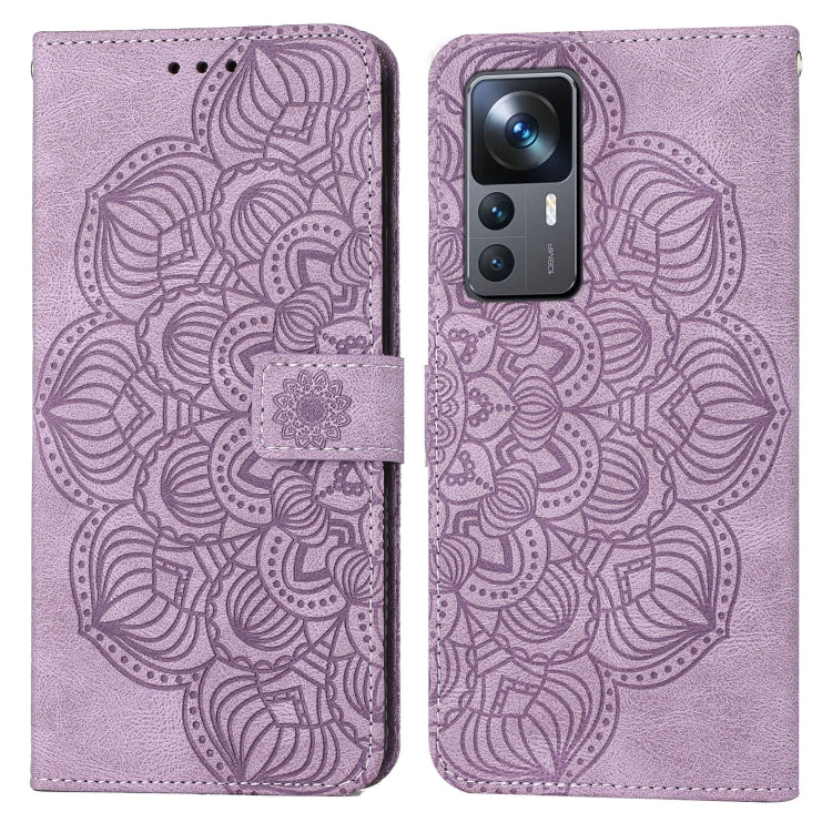 Custodia per cellulare in pelle flip goffrata con mandala, For vivo Y16, For vivo Y22s, For Xiaomi Redmi A1, For Xiaomi 12T / 12T Pro / Redmi K50 Ultra