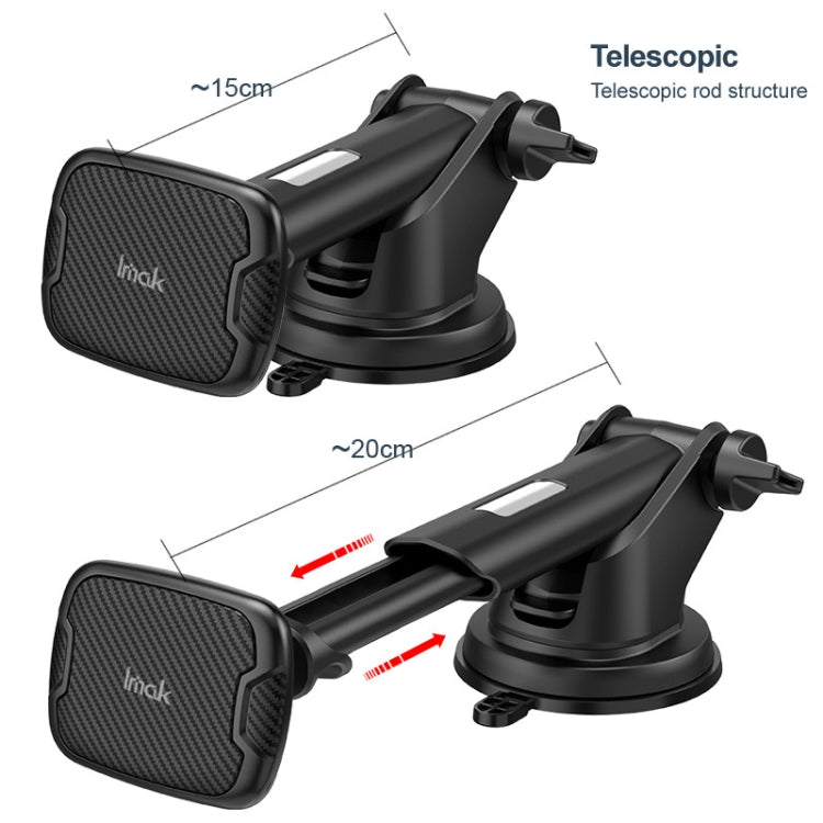 IMAK C5-X4 Supporto Magnetico per Auto con Asta Telescopica, C5-X4
