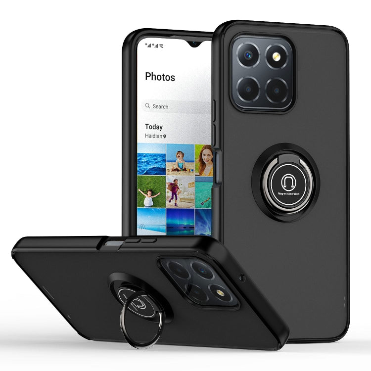 Custodia per telefono Q Shadow 1 serie TPU + PC con anello, For Honor X8 5G, For vivo Y35