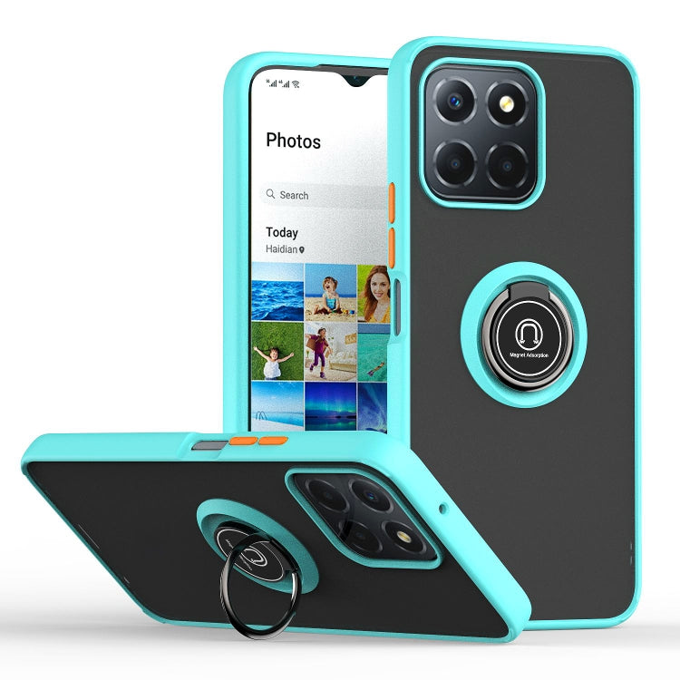 Custodia per telefono Q Shadow 1 serie TPU + PC con anello, For Honor X8 5G, For vivo Y35