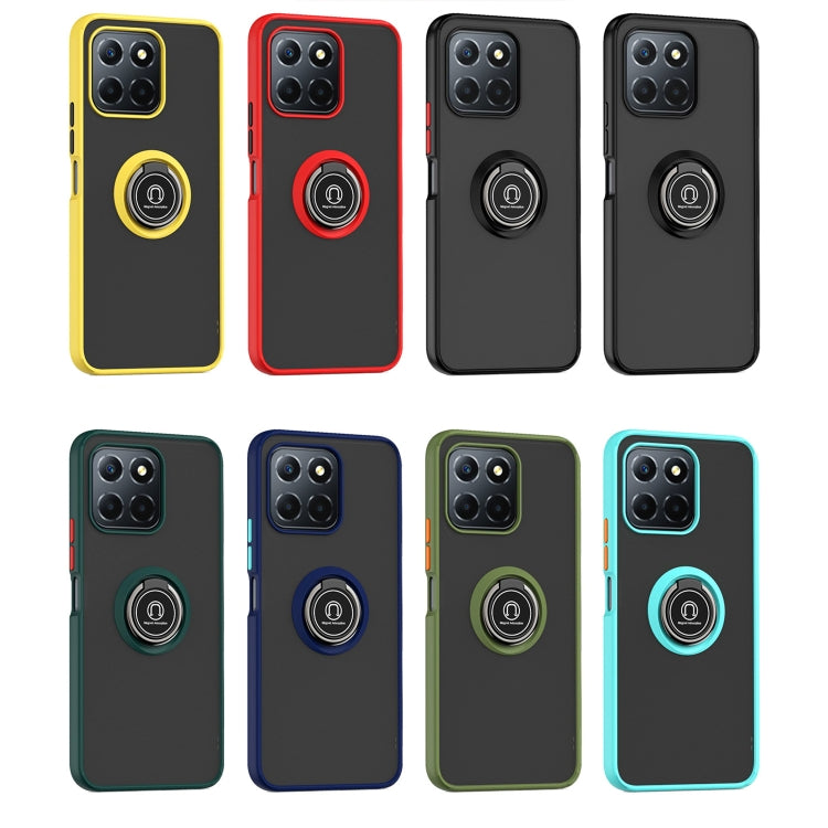 Custodia per telefono Q Shadow 1 serie TPU + PC con anello, For Honor X8 5G, For vivo Y35