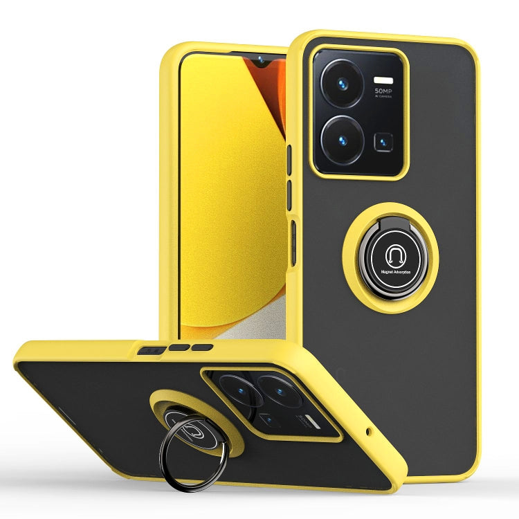 Custodia per telefono Q Shadow 1 serie TPU + PC con anello, For Honor X8 5G, For vivo Y35