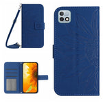 Skin Feel Custodia per cellulare in pelle con motivo a fiori di sole con cordino, For Infinix Hot 10, For Infinix Hot 10i / Smart 5 Pro