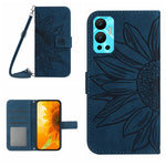 Skin Feel Custodia per cellulare in pelle con motivo a fiori di sole con cordino, For Infinix Hot 12, For Infinix Hot 12 Play