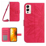 Skin Feel Custodia per cellulare in pelle con motivo a fiori di sole con cordino, For Infinix Hot 12, For Infinix Hot 12 Play