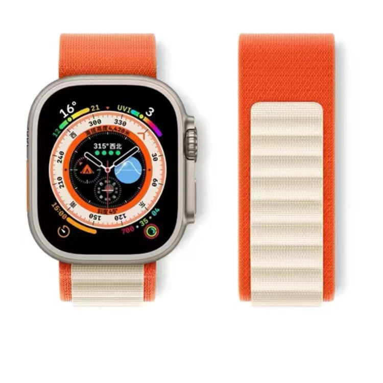 Cinturino in nylon bicolore traspirante per Apple Watch, Ultra 49mm / Series 8&7 45mm / SE 2&6&SE&5&4 44mm / 3&2&1 42mm, Series 8&7 41mm / SE 2&6&SE&5&4 40mm / 3&2&1 38mm