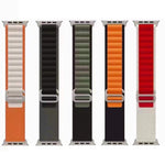Cinturino in nylon bicolore traspirante per Apple Watch, Ultra 49mm / Series 8&7 45mm / SE 2&6&SE&5&4 44mm / 3&2&1 42mm, Series 8&7 41mm / SE 2&6&SE&5&4 40mm / 3&2&1 38mm