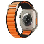 Cinturino in nylon bicolore traspirante per Apple Watch, Ultra 49mm / Series 8&7 45mm / SE 2&6&SE&5&4 44mm / 3&2&1 42mm, Series 8&7 41mm / SE 2&6&SE&5&4 40mm / 3&2&1 38mm