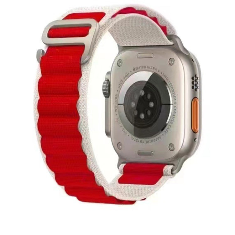 Cinturino in nylon bicolore traspirante per Apple Watch, Ultra 49mm / Series 8&7 45mm / SE 2&6&SE&5&4 44mm / 3&2&1 42mm, Series 8&7 41mm / SE 2&6&SE&5&4 40mm / 3&2&1 38mm