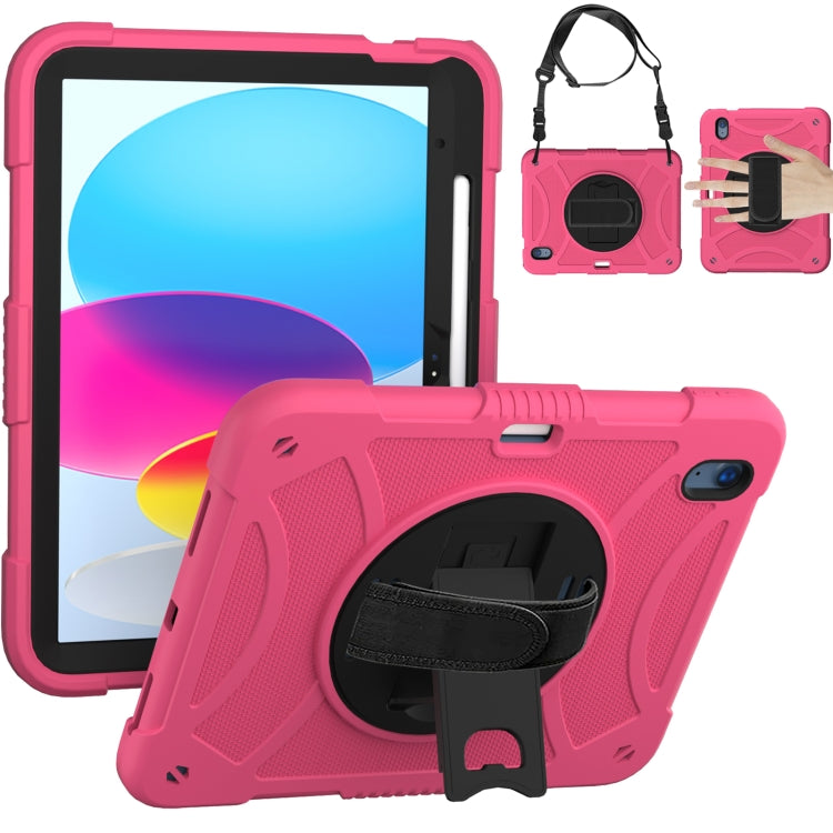 Custodia per tablet in silicone e PC con presa rotante, For iPad 10th 10.9 2022