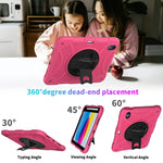 Custodia per tablet in silicone e PC con presa rotante, For iPad 10th 10.9 2022