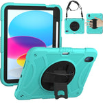 Custodia per tablet in silicone e PC con presa rotante, For iPad 10th 10.9 2022