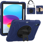 Custodia per tablet in silicone e PC con presa rotante, For iPad 10th 10.9 2022