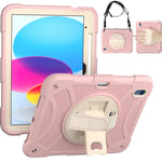 Custodia per tablet in silicone e PC con presa rotante, For iPad 10th 10.9 2022