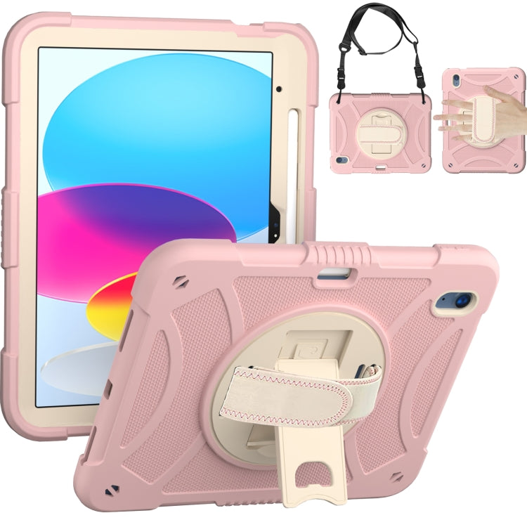 Custodia per tablet in silicone e PC con presa rotante, For iPad 10th 10.9 2022