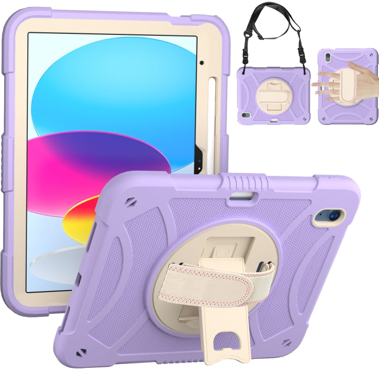 Custodia per tablet in silicone e PC con presa rotante, For iPad 10th 10.9 2022