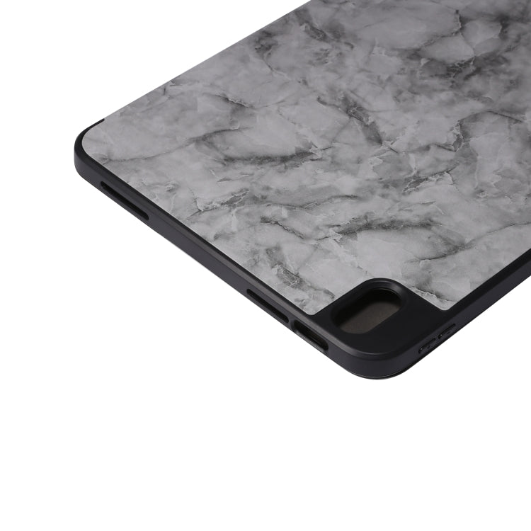 Custodia protettiva per tablet con struttura in marmo tripla con slot per penna, For iPad 10th Gen 10.9 2022