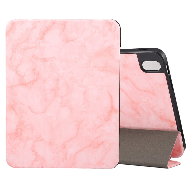 Custodia protettiva per tablet con struttura in marmo tripla con slot per penna, For iPad 10th Gen 10.9 2022