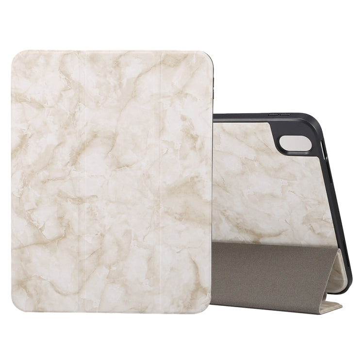Custodia protettiva per tablet con struttura in marmo tripla con slot per penna, For iPad 10th Gen 10.9 2022