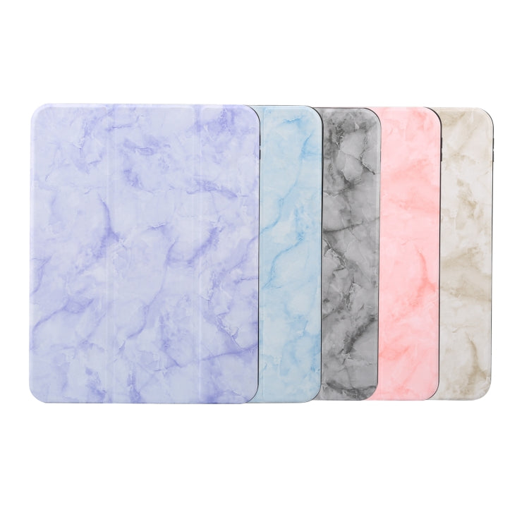 Custodia protettiva per tablet con struttura in marmo tripla con slot per penna, For iPad 10th Gen 10.9 2022