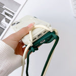 Custodia per cellulare con porta carte in silicone elastico con cordino a tracolla, For iPhone 12