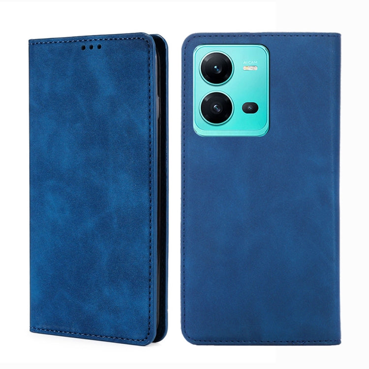 Custodia per telefono in pelle con vibrazione orizzontale magnetica Skin Feel, For vivo V25 5G/V25e 5G/X80 Lite, For vivo Y16 4G/Y02s 4G, For vivo Y55 4G, For Samsung Galaxy A04s
