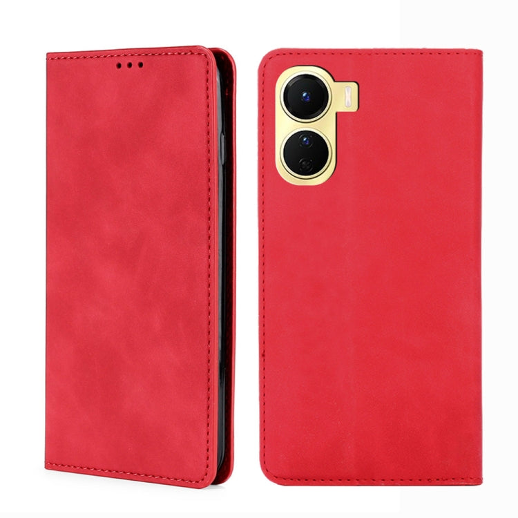 Custodia per telefono in pelle con vibrazione orizzontale magnetica Skin Feel, For vivo V25 5G/V25e 5G/X80 Lite, For vivo Y16 4G/Y02s 4G, For vivo Y55 4G, For Samsung Galaxy A04s
