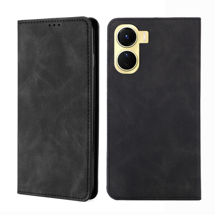 Custodia per telefono in pelle con vibrazione orizzontale magnetica Skin Feel, For vivo V25 5G/V25e 5G/X80 Lite, For vivo Y16 4G/Y02s 4G, For vivo Y55 4G, For Samsung Galaxy A04s