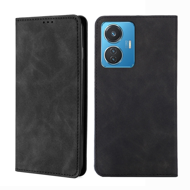 Custodia per telefono in pelle con vibrazione orizzontale magnetica Skin Feel, For vivo V25 5G/V25e 5G/X80 Lite, For vivo Y16 4G/Y02s 4G, For vivo Y55 4G, For Samsung Galaxy A04s