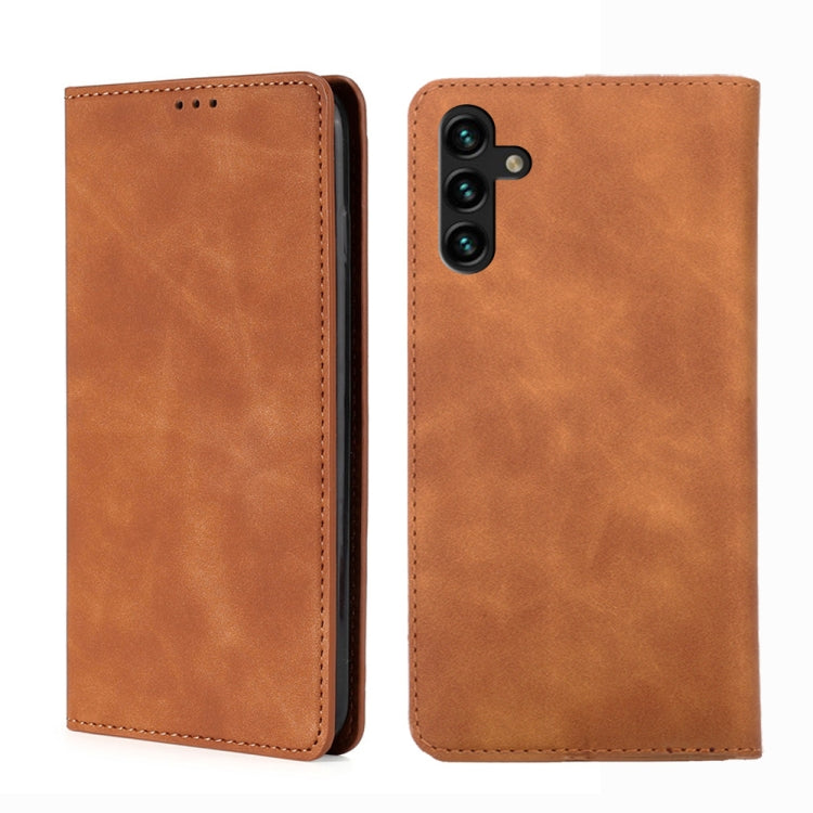 Custodia per telefono in pelle con vibrazione orizzontale magnetica Skin Feel, For vivo V25 5G/V25e 5G/X80 Lite, For vivo Y16 4G/Y02s 4G, For vivo Y55 4G, For Samsung Galaxy A04s