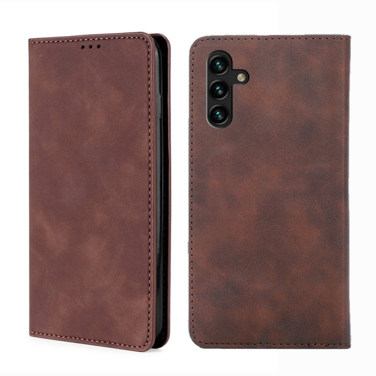 Custodia per telefono in pelle con vibrazione orizzontale magnetica Skin Feel, For vivo V25 5G/V25e 5G/X80 Lite, For vivo Y16 4G/Y02s 4G, For vivo Y55 4G, For Samsung Galaxy A04s