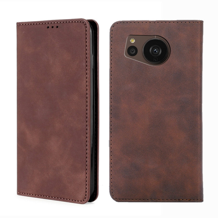 Custodia per telefono in pelle con vibrazione orizzontale magnetica Skin Feel, For Sharp Aquos sense7 Plus, For Xiaomi Civi 2 5G, For Xiaomi Poco M5 4G