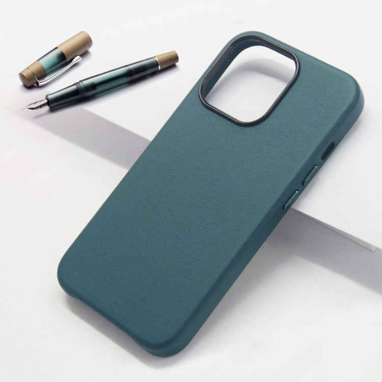 Custodia per telefono con cover posteriore in PU a grana di agnello, For iPhone 14, For iPhone 14 Plus, For iPhone 14 Pro