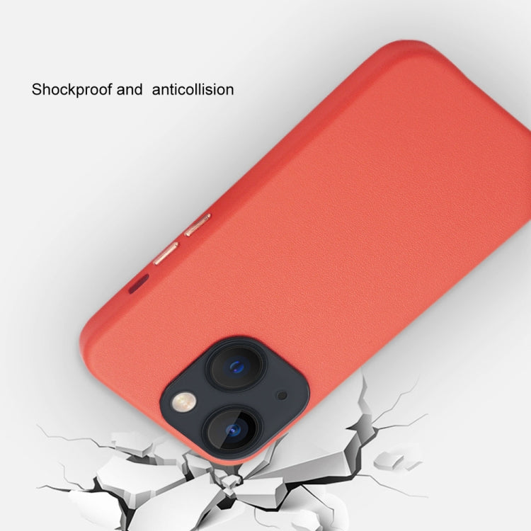 Custodia per telefono con cover posteriore in PU a grana di agnello, For iPhone 14, For iPhone 14 Plus, For iPhone 14 Pro