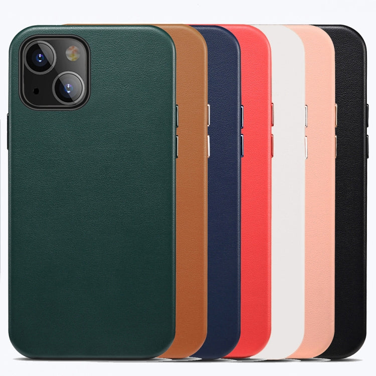 Custodia per telefono con cover posteriore in PU a grana di agnello, For iPhone 14, For iPhone 14 Plus, For iPhone 14 Pro