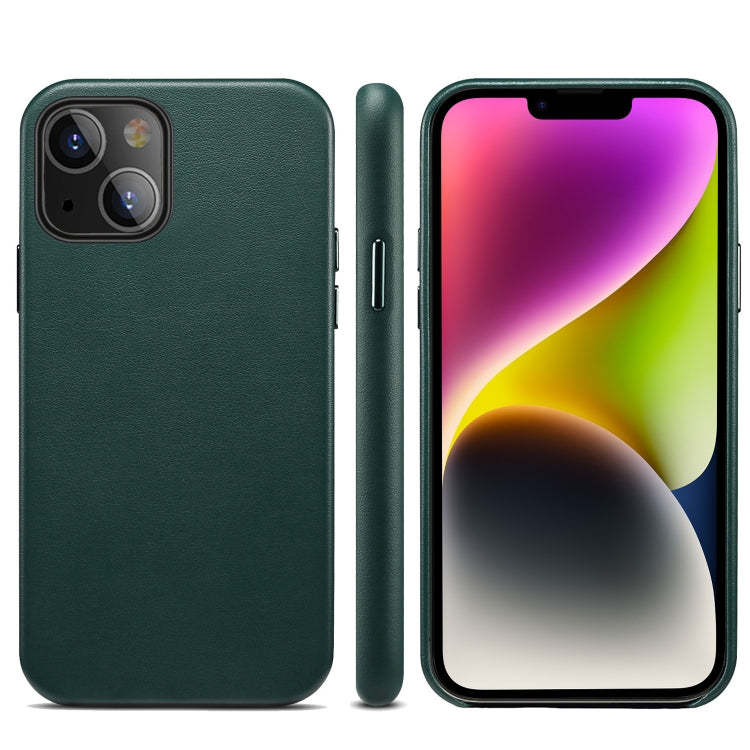Custodia per telefono con cover posteriore in PU a grana di agnello, For iPhone 14, For iPhone 14 Plus, For iPhone 14 Pro