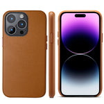 Custodia per telefono con cover posteriore in PU a grana di agnello, For iPhone 14, For iPhone 14 Plus, For iPhone 14 Pro