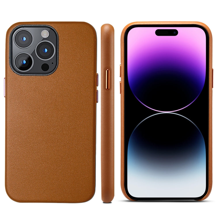 Custodia per telefono con cover posteriore in PU a grana di agnello, For iPhone 14, For iPhone 14 Plus, For iPhone 14 Pro
