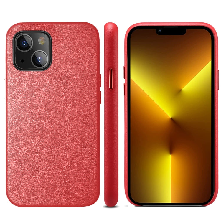 Custodia per telefono con cover posteriore in PU a grana di agnello, For iPhone 14 Pro Max, For iPhone 13 mini, For iPhone 13 Pro, For iPhone 13 Pro Max