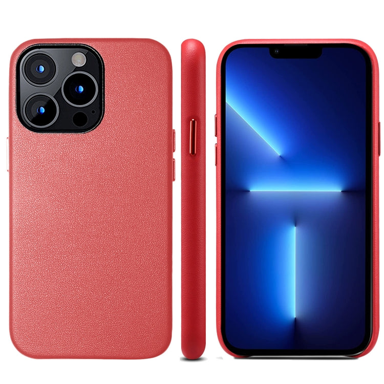 Custodia per telefono con cover posteriore in PU a grana di agnello, For iPhone 14 Pro Max, For iPhone 13 mini, For iPhone 13 Pro, For iPhone 13 Pro Max