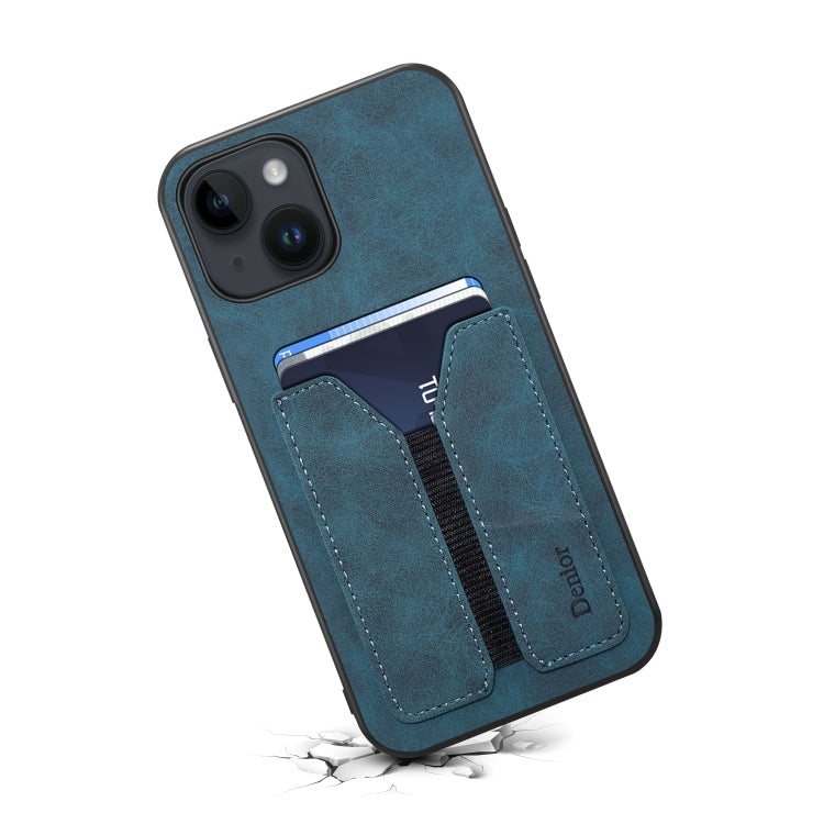 Denior DV Elastic Card PU Custodia per telefono con cover posteriore, For iPhone 14, For iPhone 14 Plus, For iPhone 14 Pro, For iPhone 14 Pro Max, For iPhone 13 mini, For iPhone 13