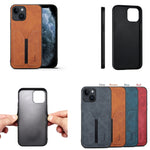 Denior DV Elastic Card PU Custodia per telefono con cover posteriore, For iPhone 14, For iPhone 14 Plus, For iPhone 14 Pro, For iPhone 14 Pro Max, For iPhone 13 mini, For iPhone 13