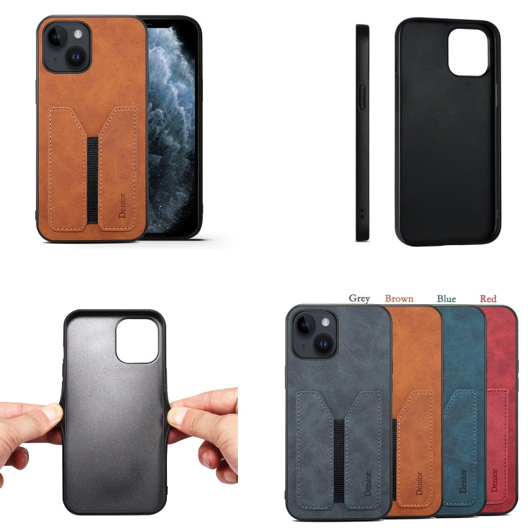 Denior DV Elastic Card PU Custodia per telefono con cover posteriore, For iPhone 14, For iPhone 14 Plus, For iPhone 14 Pro, For iPhone 14 Pro Max, For iPhone 13 mini, For iPhone 13