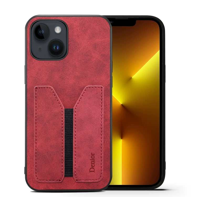 Denior DV Elastic Card PU Custodia per telefono con cover posteriore, For iPhone 14, For iPhone 14 Plus, For iPhone 14 Pro, For iPhone 14 Pro Max, For iPhone 13 mini, For iPhone 13