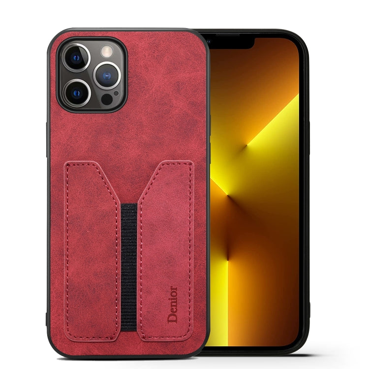 Denior DV Elastic Card PU Custodia per telefono con cover posteriore, For iPhone 13 Pro, For iPhone 13 Pro Max, For iPhone 12 mini, For iPhone 12 / 12 Pro, For iPhone 12 Pro Max, For iPhone 11