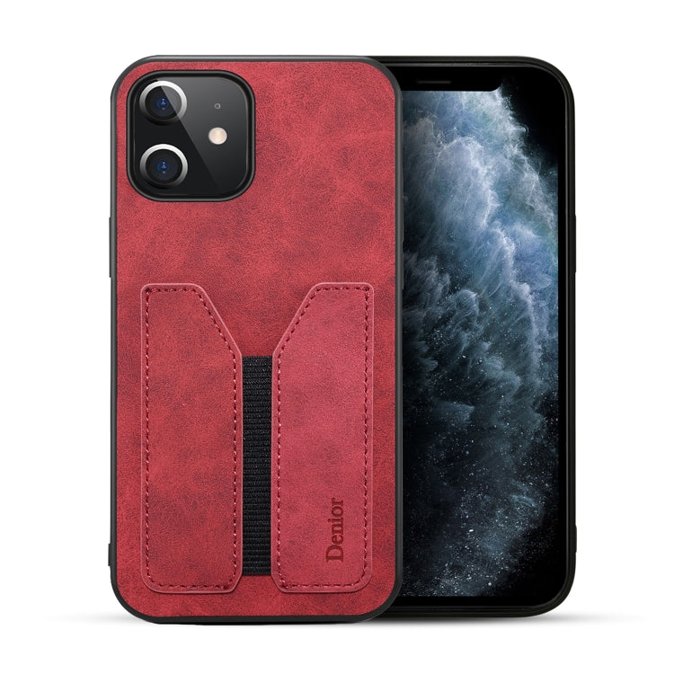 Denior DV Elastic Card PU Custodia per telefono con cover posteriore, For iPhone 13 Pro, For iPhone 13 Pro Max, For iPhone 12 mini, For iPhone 12 / 12 Pro, For iPhone 12 Pro Max, For iPhone 11
