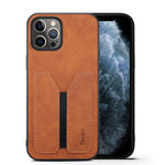 Denior DV Elastic Card PU Custodia per telefono con cover posteriore, For iPhone 13 Pro, For iPhone 13 Pro Max, For iPhone 12 mini, For iPhone 12 / 12 Pro, For iPhone 12 Pro Max, For iPhone 11