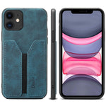 Denior DV Elastic Card PU Custodia per telefono con cover posteriore, For iPhone 13 Pro, For iPhone 13 Pro Max, For iPhone 12 mini, For iPhone 12 / 12 Pro, For iPhone 12 Pro Max, For iPhone 11